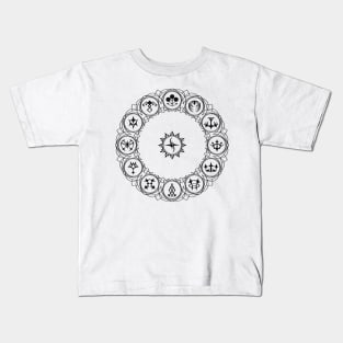 emblem symbols (dark) Kids T-Shirt